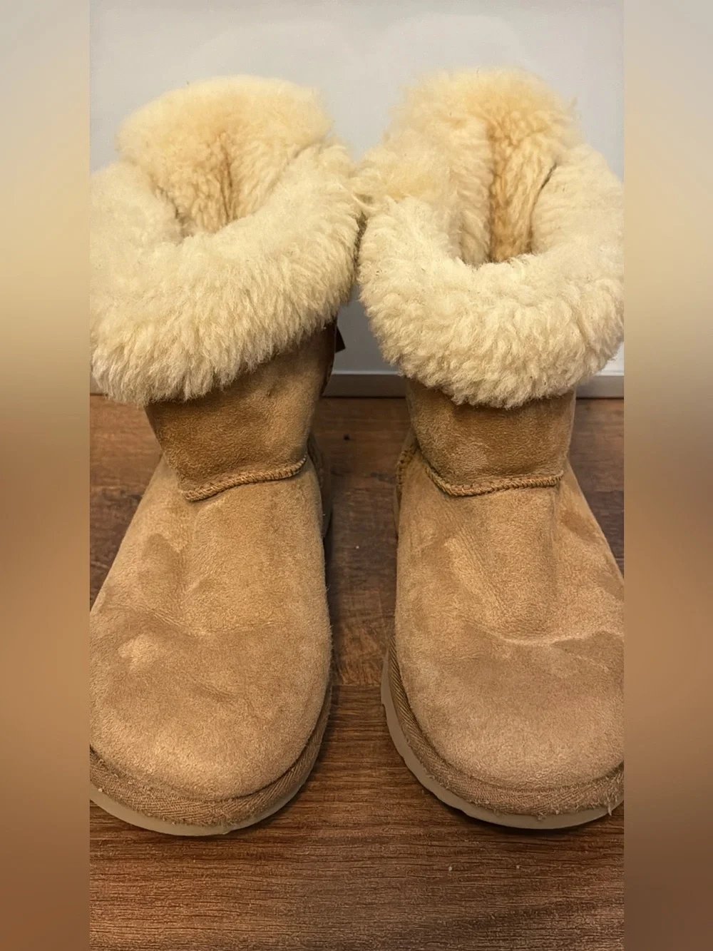UGG Bailey Bow II Chestnut Boots Big Kids 5 Fits Women’s 6-6.5 1017394K